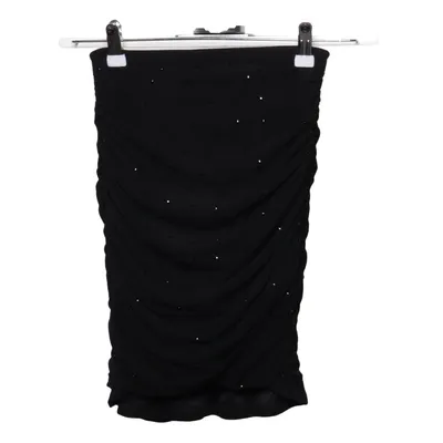 Slå om-nederdel (Sort) fra Privy Elastan, Polyester