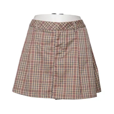 Kjol (Beige, Flerfärgad) från Divided by H&M Elastan, Polyester