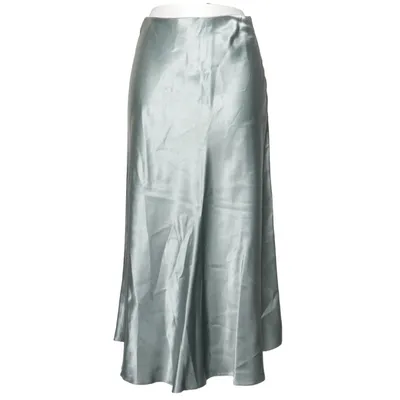 Maxi skirt (Blue) from Massimo Dutti Acetate