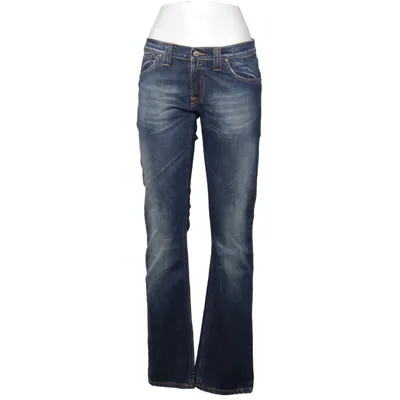 Spijkerbroek (Blauw) van Nudie Jeans Katoen, Elastaan
