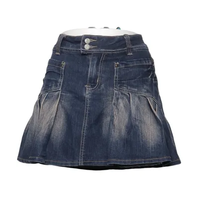 Jeanskjol (Blå) från Goodies Jeans Bomull, Elastan, Polyester