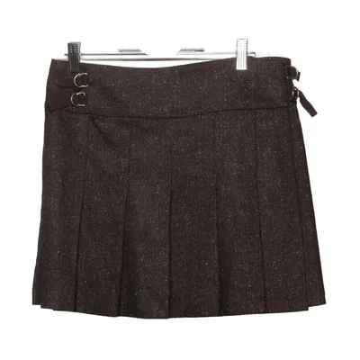Skirt (Brown) from Strenesse Blue Elastane, Silk, Wool