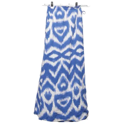 Rok (Blauw, Wit) van H&M Linnen, Viscose