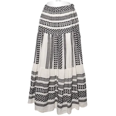 Jupe longue (Noir, Blanc) de Devotion Coton