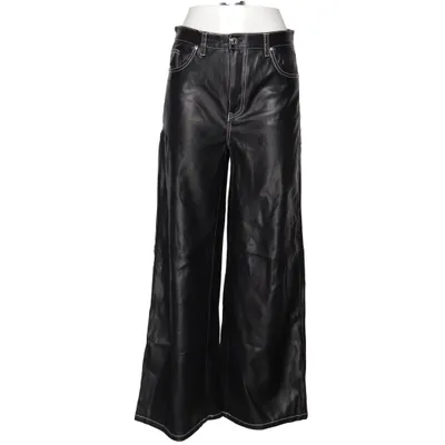 Læderbukser (Sort) fra Bershka