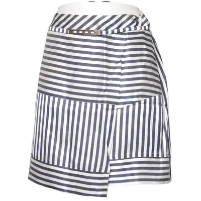 Skirt (Blue, White) from Network Acrylic, Viscose