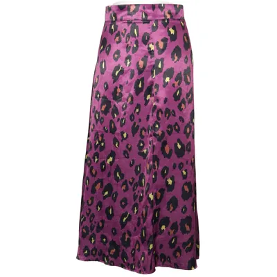 Maxi nederdel (Lilla, Sort, Flerfarvet) fra Studio Anneloes Polyester
