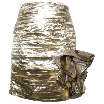 Nederdel (Guld) fra Faith Connexion Metallfiber, Polyamid, Polyester, Silke, Viscose