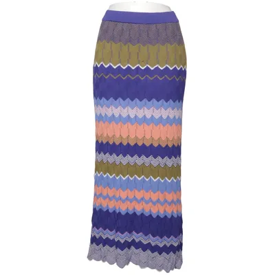 Jupe (Bleu, Blanc, Vert, Multicolore) de Uterqüe Polyamide, Polyester, Viscose