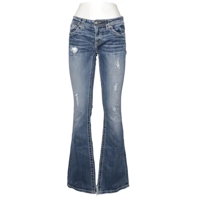Jeans (Blå) från Miss Me Bomull, Elastan