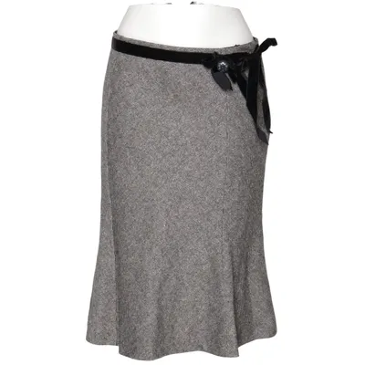 Kjol (Grå) från Hirsch Akryl, Elastan, Polyester, Silke, Ull