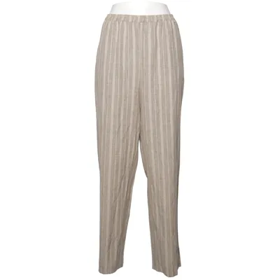 Byxor (Beige, Vit) från Maria Reich Linne, Polyester, Viskos