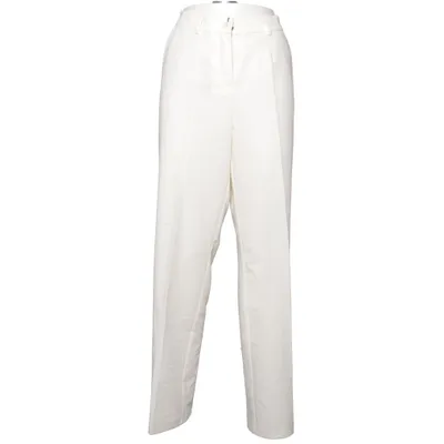 Pantalon de costume (Blanc) de Peter Hahn Élasthane, Polyester, Viscose