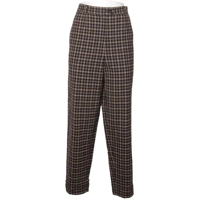 Suit pants (Blue, Beige) from Michele Elastane, Wool