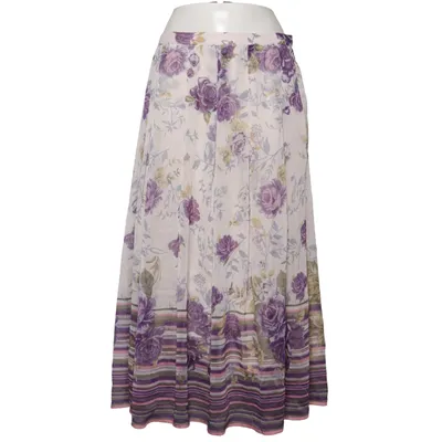 Jupe longue (Blanc, Violet, Multicolore) de Coldwater Creek Polyester, Viscose