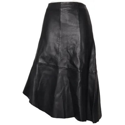 Läderkjol (Svart) från Mango Skinn, Polyester