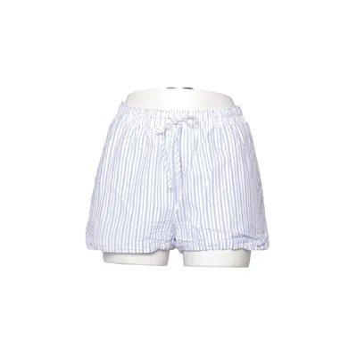 Pajama shorts (Blue, White) from Stradivarius Cotton