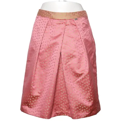 Jupe (Rose, Beige) de Geiger Polyester, Viscose