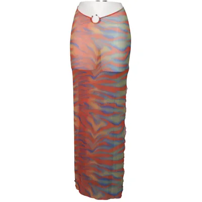 Beach skirt (Orange, Multicolored) from ASOS Design Elastane, Polyester