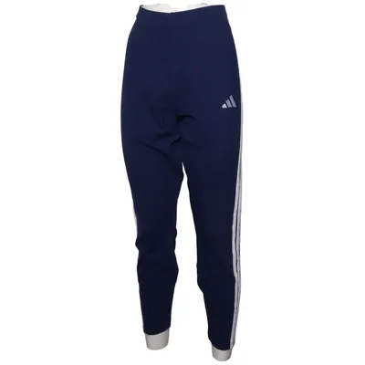 Träningstights (Blå, Vit) från Adidas Bomull, Elastan