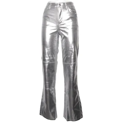 Pantalon (Argent) de Bershka Polyuréthane