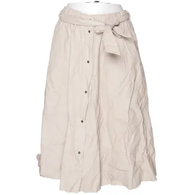 Kjol (Beige) från Zara Basic Bomull, Polyester, Viskos