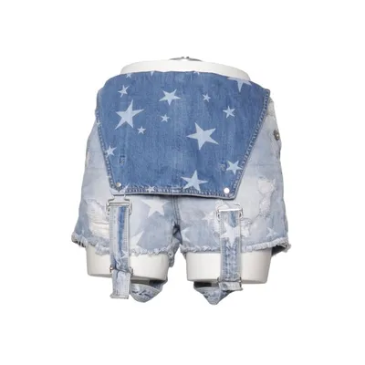Dungaree shorts (Blue) from Karostar Cotton