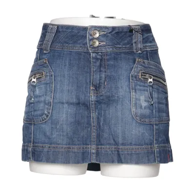 Jeanskjol (Blå) från ESPRIT Denim Bomull, Elastan