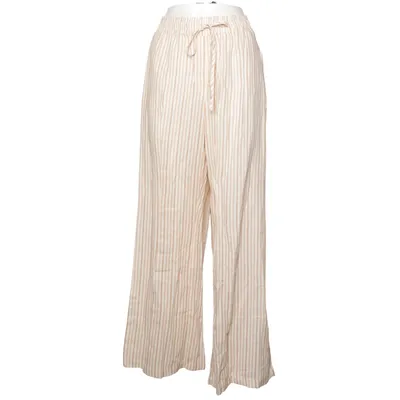 Palazzobukser (Beige, Hvid) fra ASOS Design Bomuld, Linned