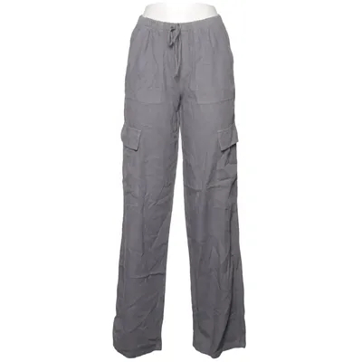 Cargo pants (Gray) from Melville Linen, Viscose
