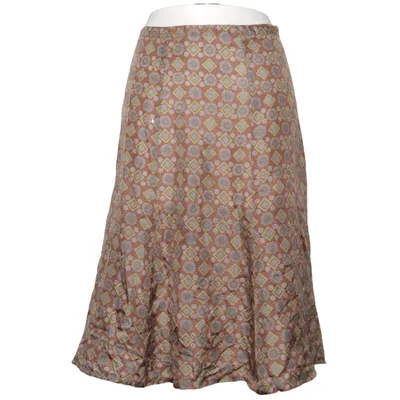 Skirt (Brown, Multicolored) from Dries van Noten Silk