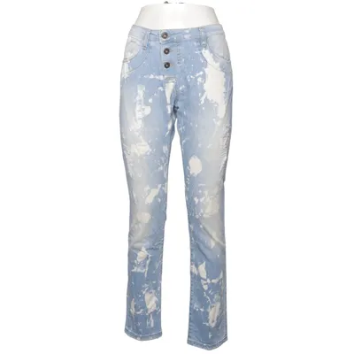 Spijkerbroek (Blauw, Wit) van Please Katoen, Elastaan