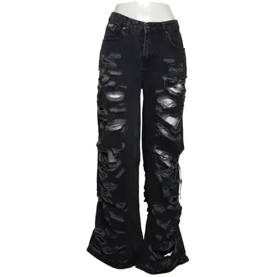 Jeans (Black) from Ragged Jeans Cotton