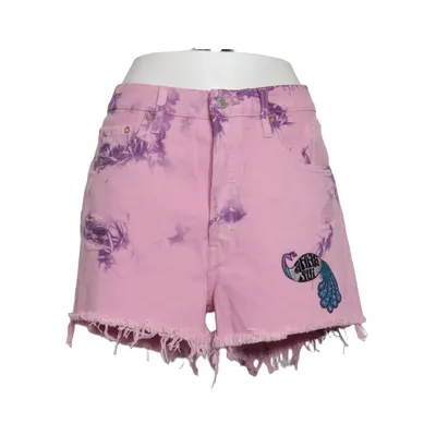 Denim shorts (Pink, Purple) from Anna Sui Cotton