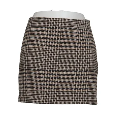 Skirt (Black, Beige) from H&M Modern Classic Polyamide, Polyester, Wool