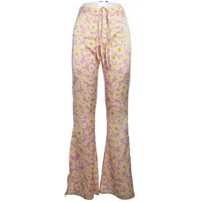 Palazzobukser (Pink, Gul, Hvid) fra Bershka Polyester