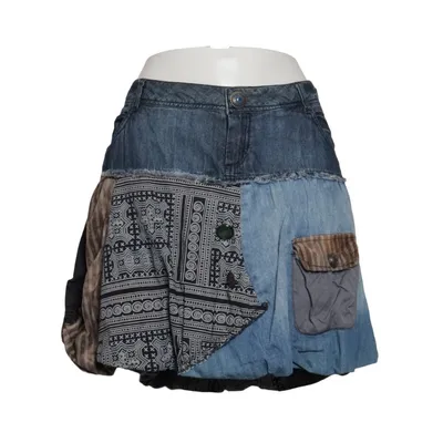 Spijkerrok (Blauw, Zwart, Meerkleurig) van ASH Katoen, Linnen, Polyester