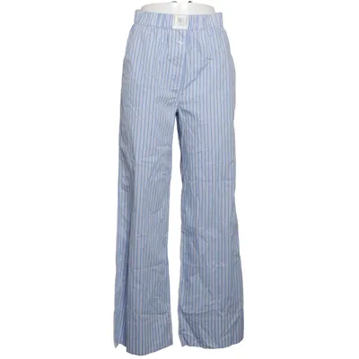 Palazzo pants (Blue, White) from Second Female Cotton, Elastane, Polyamide
