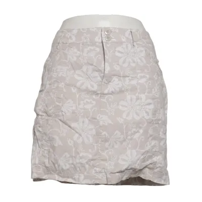 Kjol (Beige, Vit) från Dressbarn Bomull, Elastan
