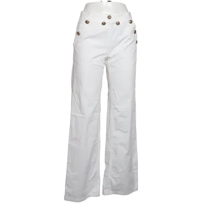 Broek (Wit) van Momox Fashion Katoen