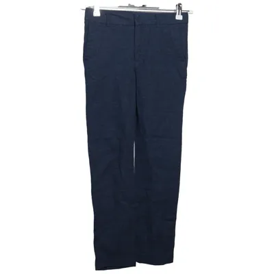 Suit pants (Blue) from H&M Cotton, Linen, Polyester