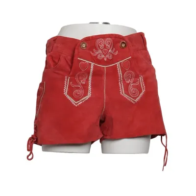 Lederhosen (Röd) från Esmara Bomull, Skinn