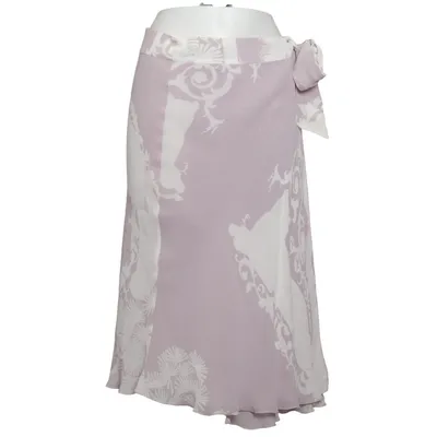 Wrap skirt (Purple, White) from Jones Viscose