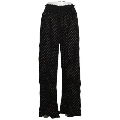 Pantalon patte d'éléphant (Noir, Or) de Seen Worn Kept
