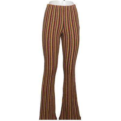 Pants (Brown, Yellow, Beige) from Urban Outfitters Elastane, Polyester, Viscose