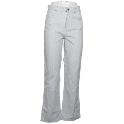 Jeans (Blue, White) from Zara Cotton, Polyester