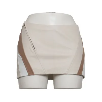 Skort (Beige, White, Brown) from Lamarque Elastane, Leather, Polyester