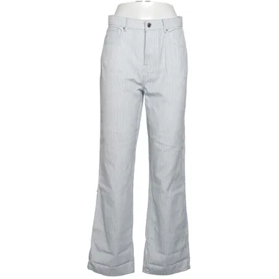 Jeans (Blue, White) from Zara Cotton, Polyester