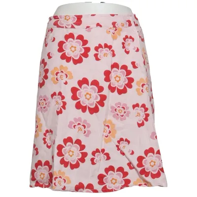 Skirt (White, Multicolored) from L.O.G.G by H&M Cotton, Linen