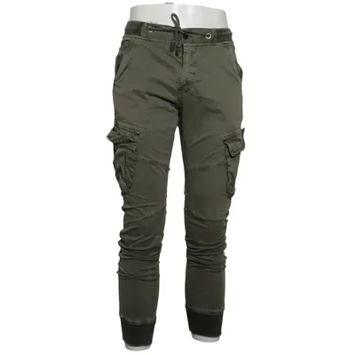 Pantalon cargo (Vert) de Across Coton, Élasthane